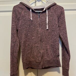 American Eagle women’s pink zip-up hoodie